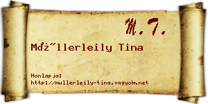 Müllerleily Tina névjegykártya